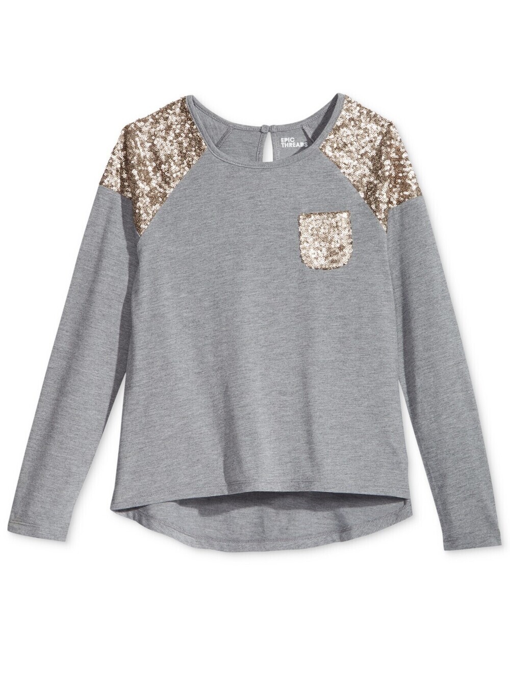 Epic Threads Big Kid Girls Sequin Top Size L